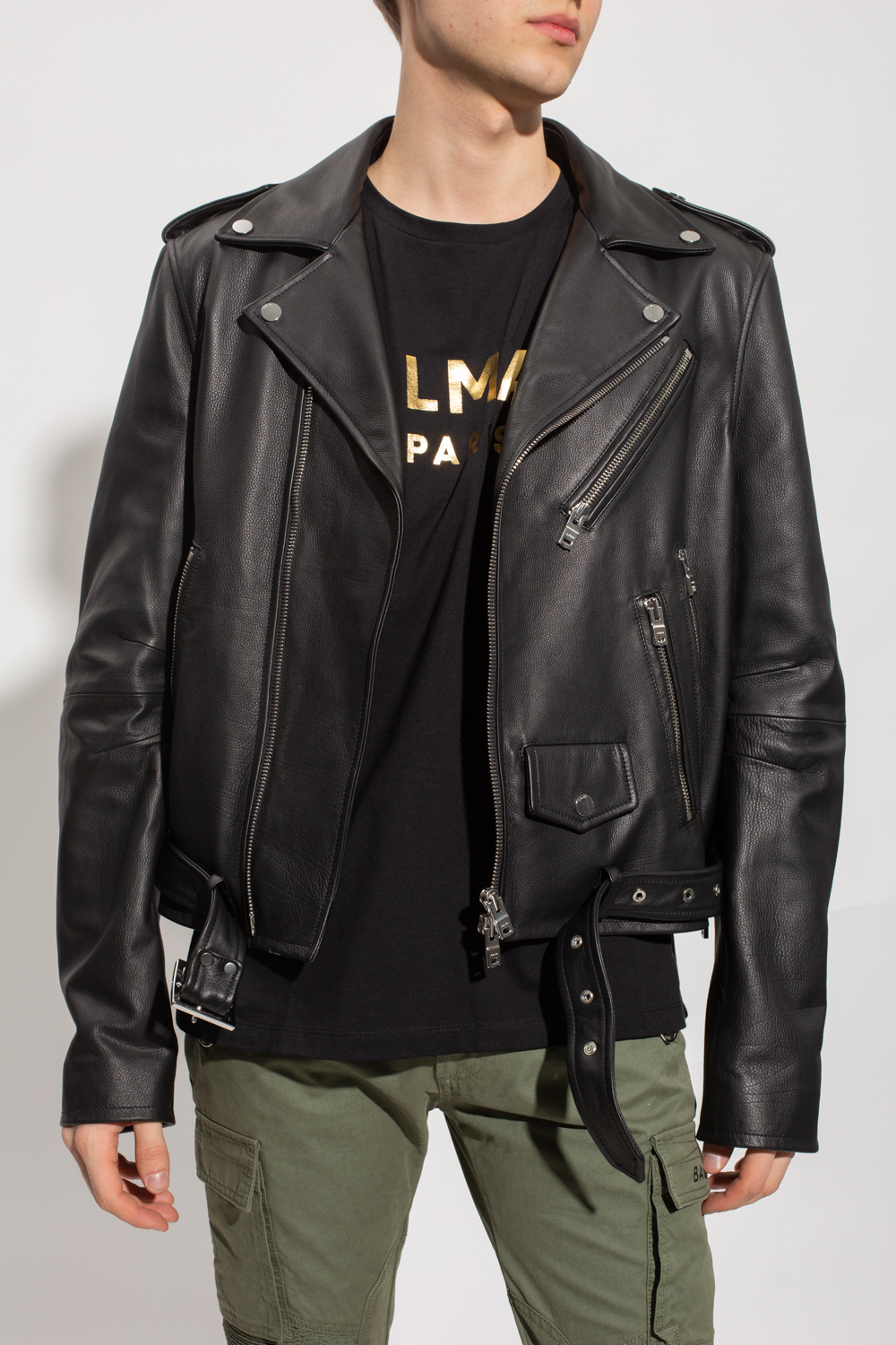 SchaferandweinerShops WF - Black Leather jacket with logo SchaferandweinerShops WF - Black Leather jacket with logo